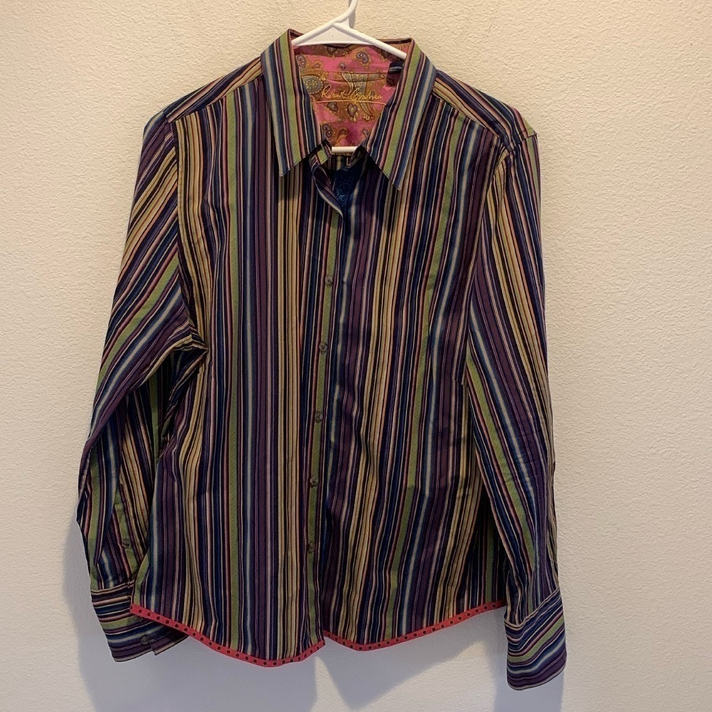 Robert Graham Womens 100% Cotton Casual Colorful Button Down. Size 14.​​​​​​​​​